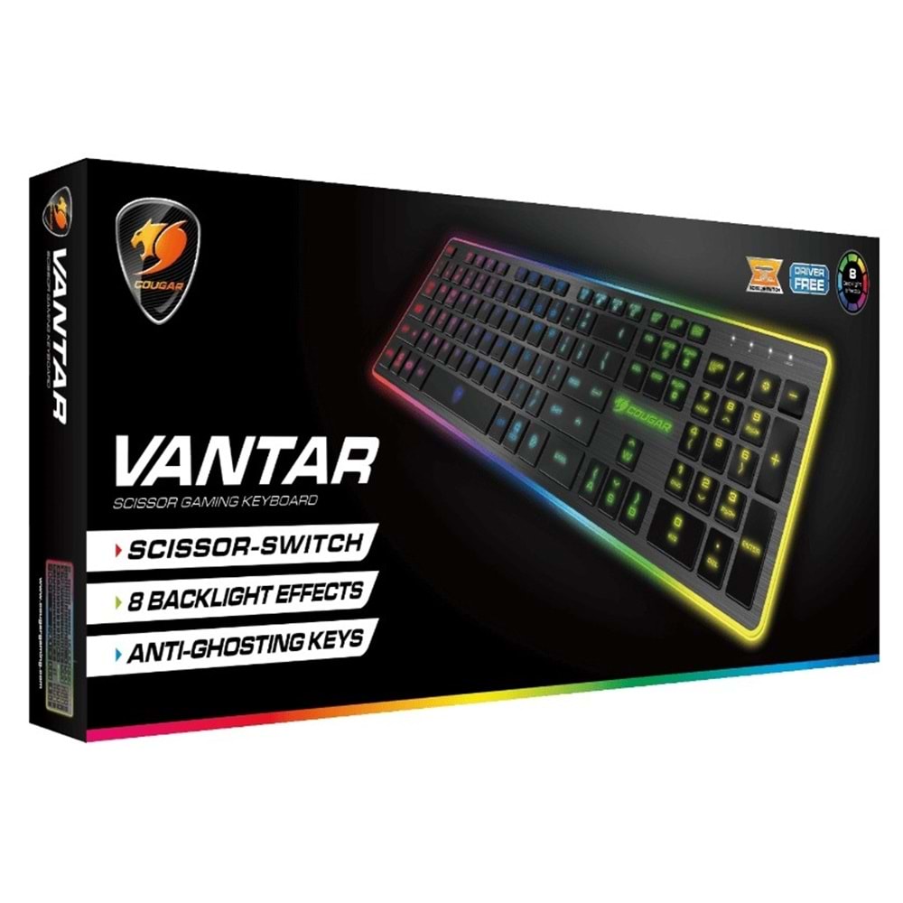Cougar VANTAR CGR-WXNMB-VAN Qİngilizce Kablolu Gaming (Oyuncu)Klavye