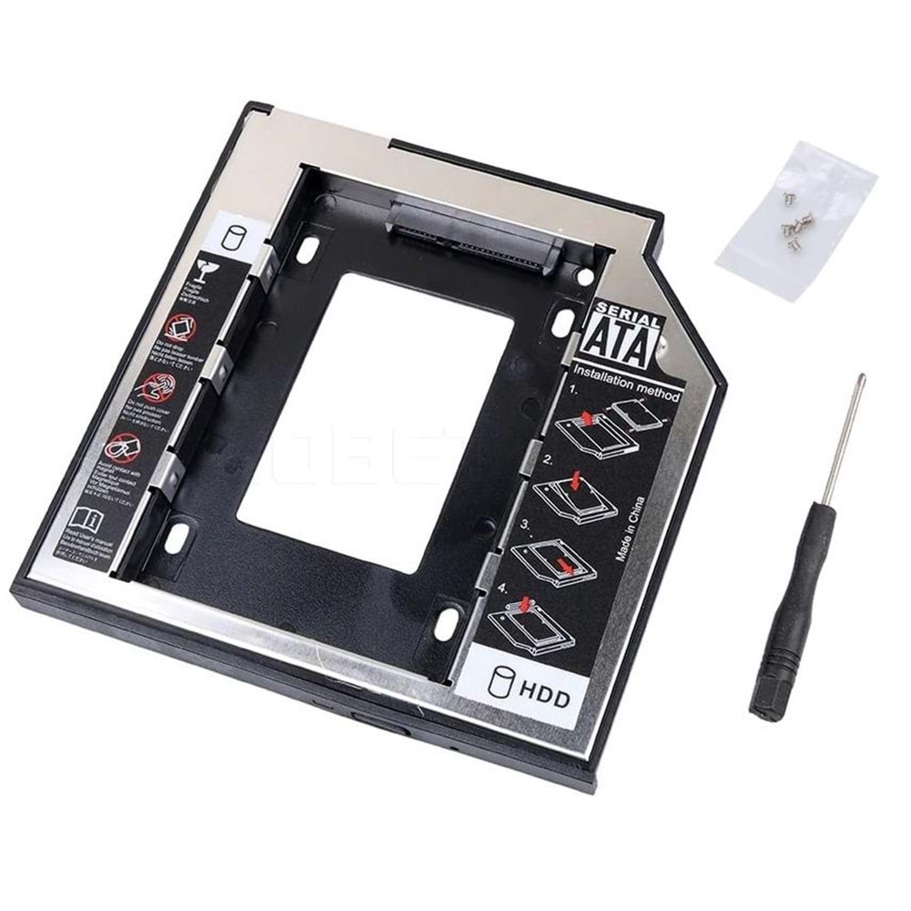 9.5mm Sata Hdd Harddisk Caddy Kızak Kutu Laptop Ssd Notebook İkinci Hdd Takma 4716