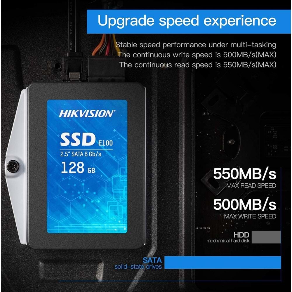 Hikvision SSD Sata 128GB 2.5' HS-SSD-E100/128GB