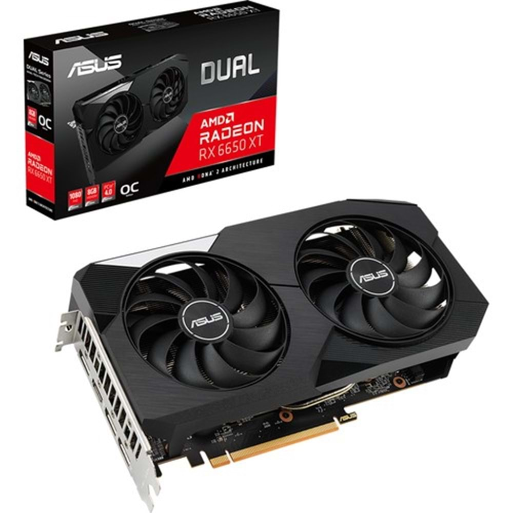 ASUS DUAL Radeon RX 6650 XT OC 8GB GDRR6 128Bit AMD Ekran Kartı