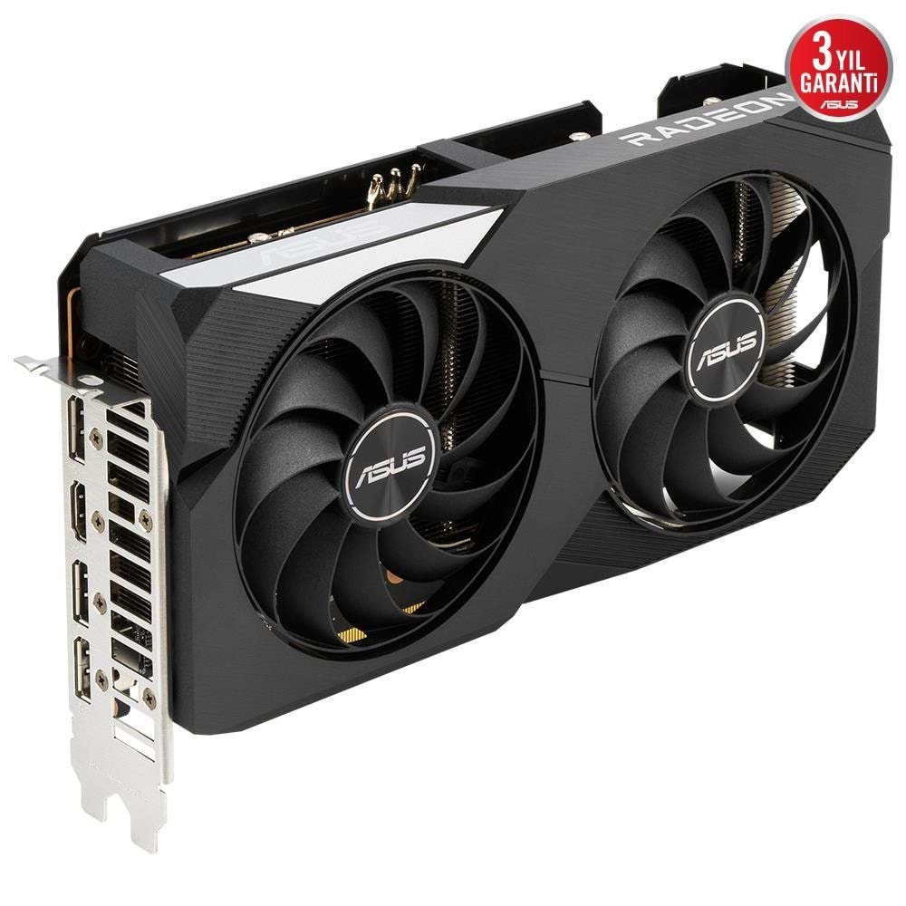 ASUS DUAL Radeon RX 6650 XT OC 8GB GDRR6 128Bit AMD Ekran Kartı