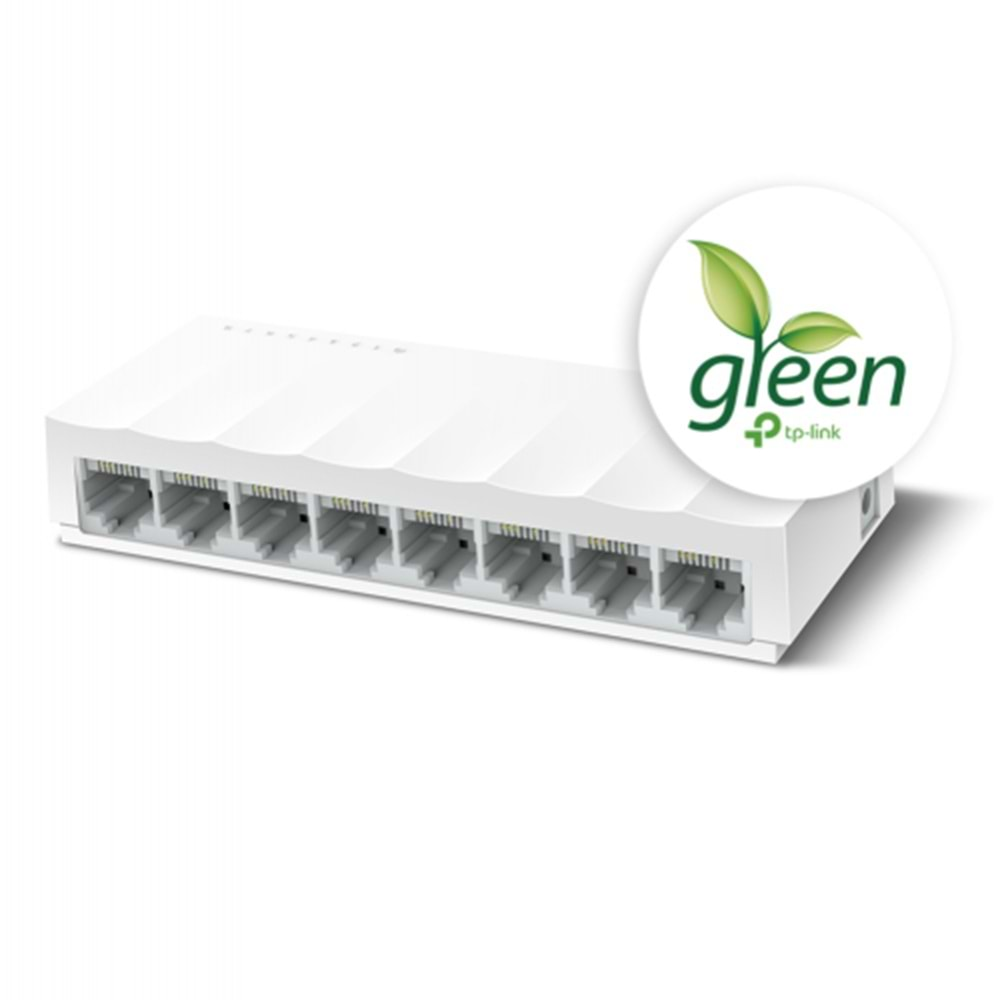 TP-LINK OMADA LS1008, Green Tech, 8 Port, MegaBit, Yönetilemez, Masaüstü Switch