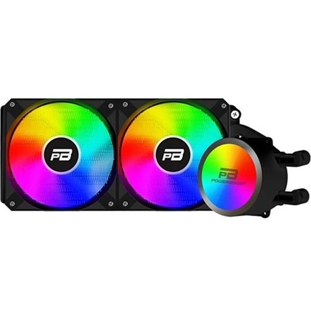 POWER BOOST NOBLE 240 2x120mm RAINBOW FANLI SIVI SOĞUTMA SİSTEMİ