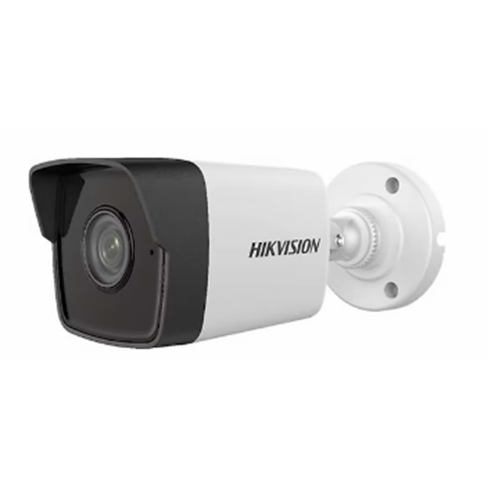 HIKVISION DS-2CD1053G0-IUF 5Mpix, 4mm Lens, H265+, 30Mt Gece Görüşü, Micro SD Kart, PoE, Dahili Mikrofon, Mini Bullet IP Kamera