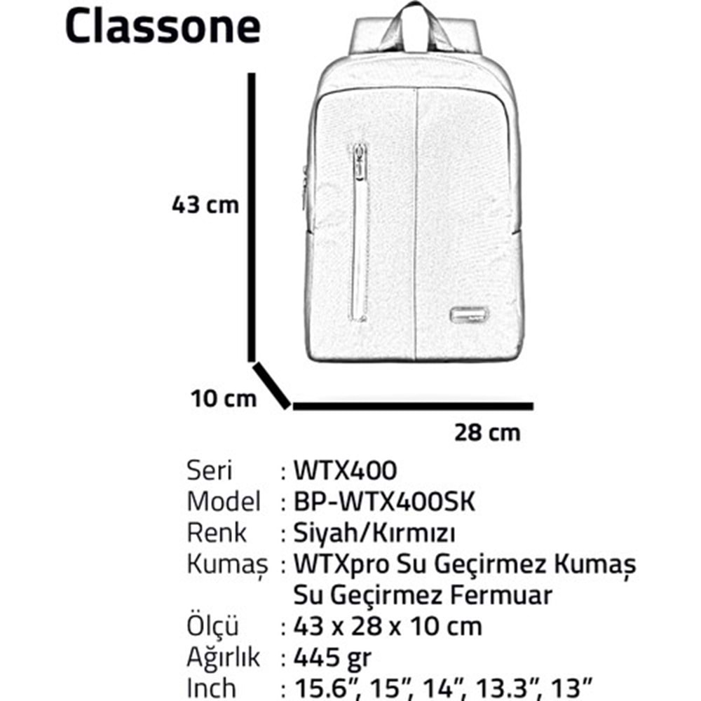 Classone BP-WTX400SK 15,6