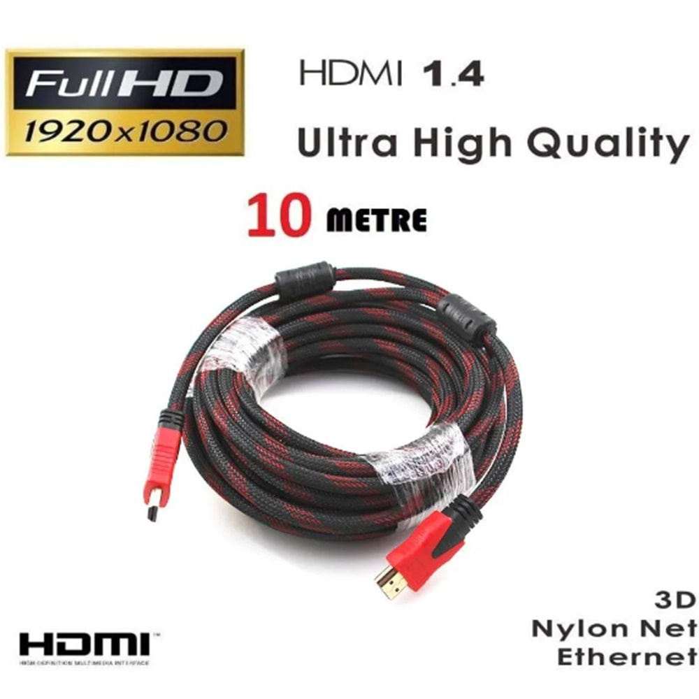 Maxgo 10 Metre 1.kalite 3d 4k Full Hd Hdmi Tv Uydu Alıcısı Kablosu 2018