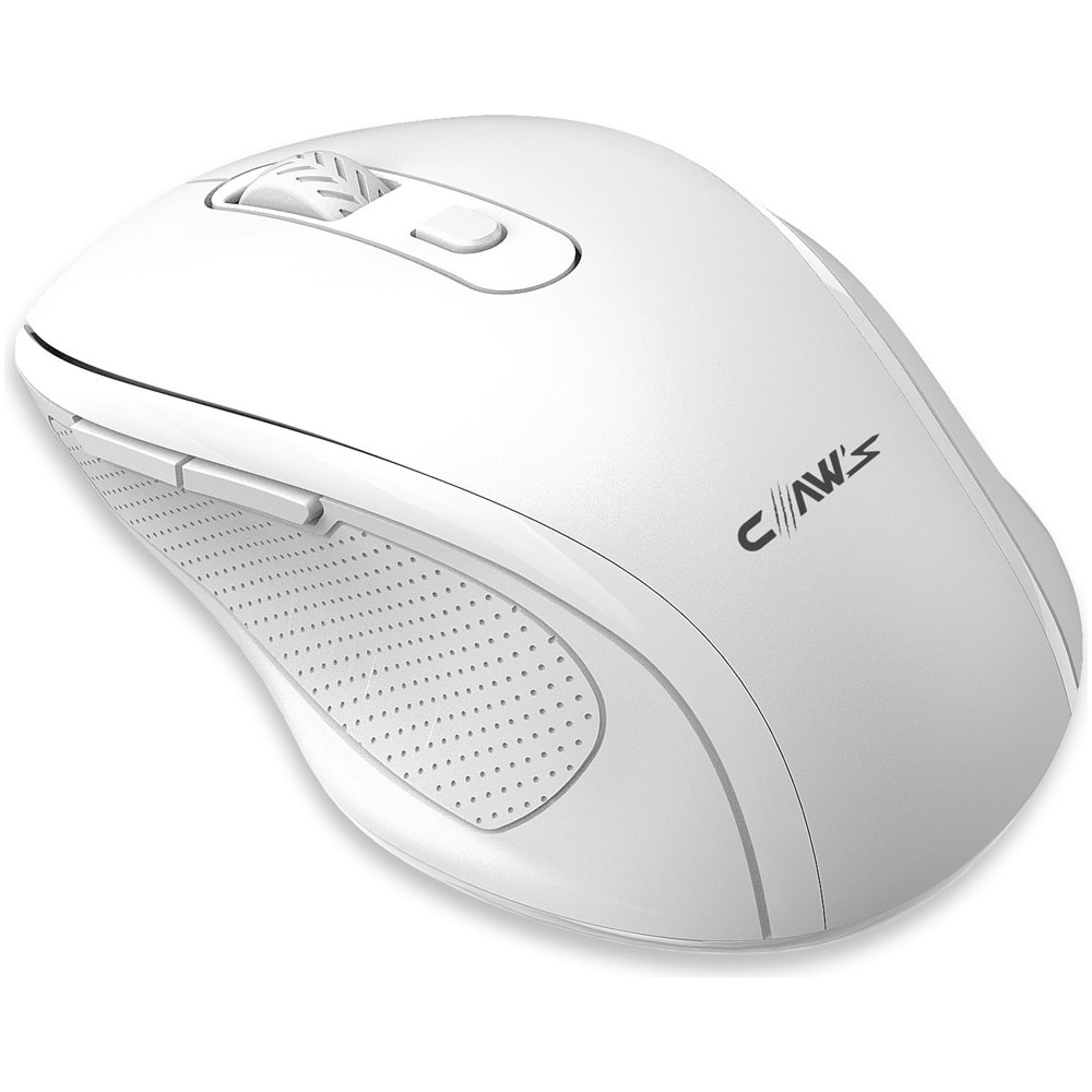 Claw's Genius 2.4 GHz USB Alıcılı & 3 Farklı Değiştirilebilir DPI Seviyeli Kompakt Kablosuz Mouse - Beyaz (Windows & Mac Uyumlu)