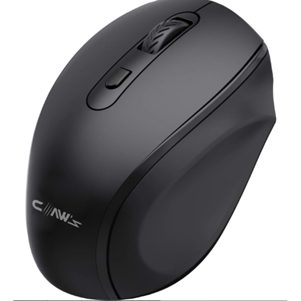 Claw's Genius 2.4 GHz USB Alıcılı & 3 Farklı Değiştirilebilir DPI Seviyeli Kompakt Kablosuz Mouse - Siyah (Windows & Mac Uyumlu)