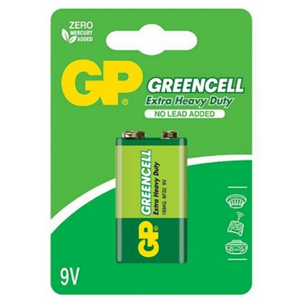 GREENCELL PİL 9V GP 1604G-B