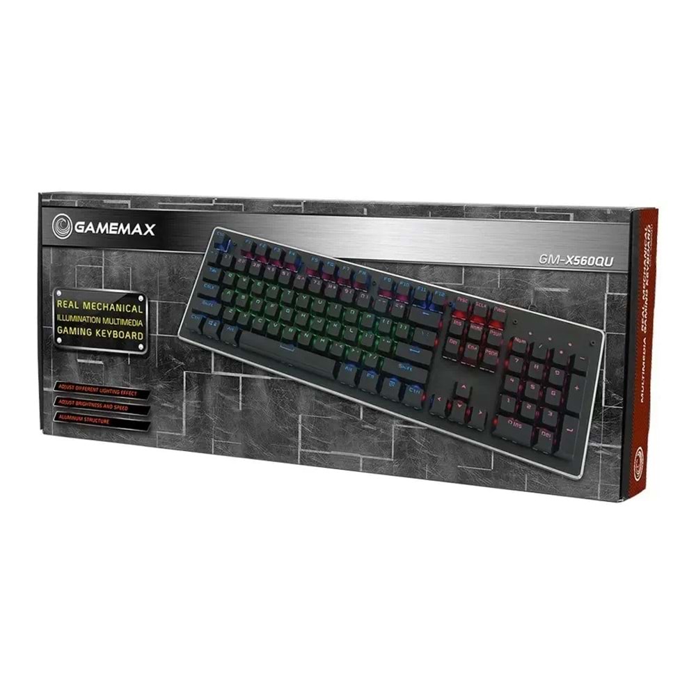 FRISBY Gamemax GM-X560QU Mekanik Blue Switch USB Gaming Klavye