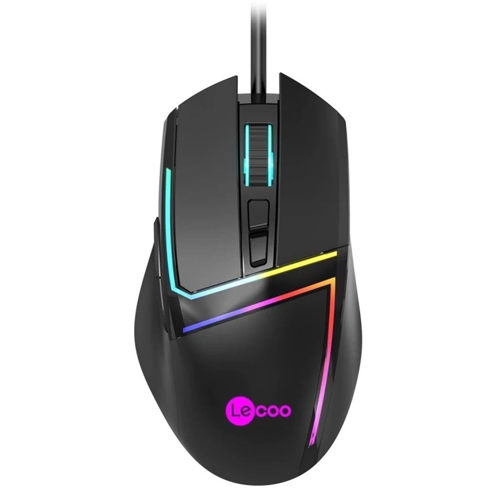 Lenovo Lecoo MS106 7 Tuş 3200 DPI Optik RGB Kablolu Gaming (Oyuncu) Mouse