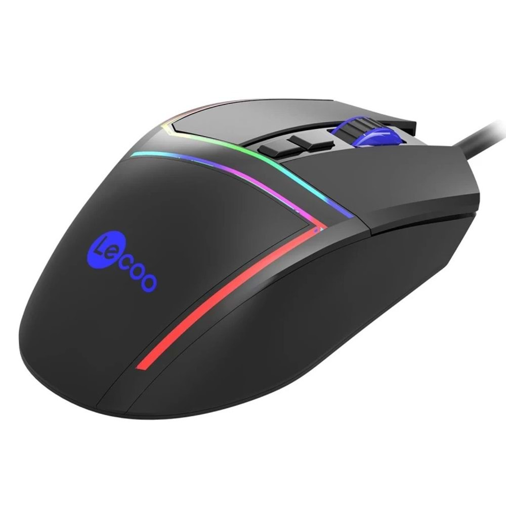 Lenovo Lecoo MS106 7 Tuş 3200 DPI Optik RGB Kablolu Gaming (Oyuncu) Mouse