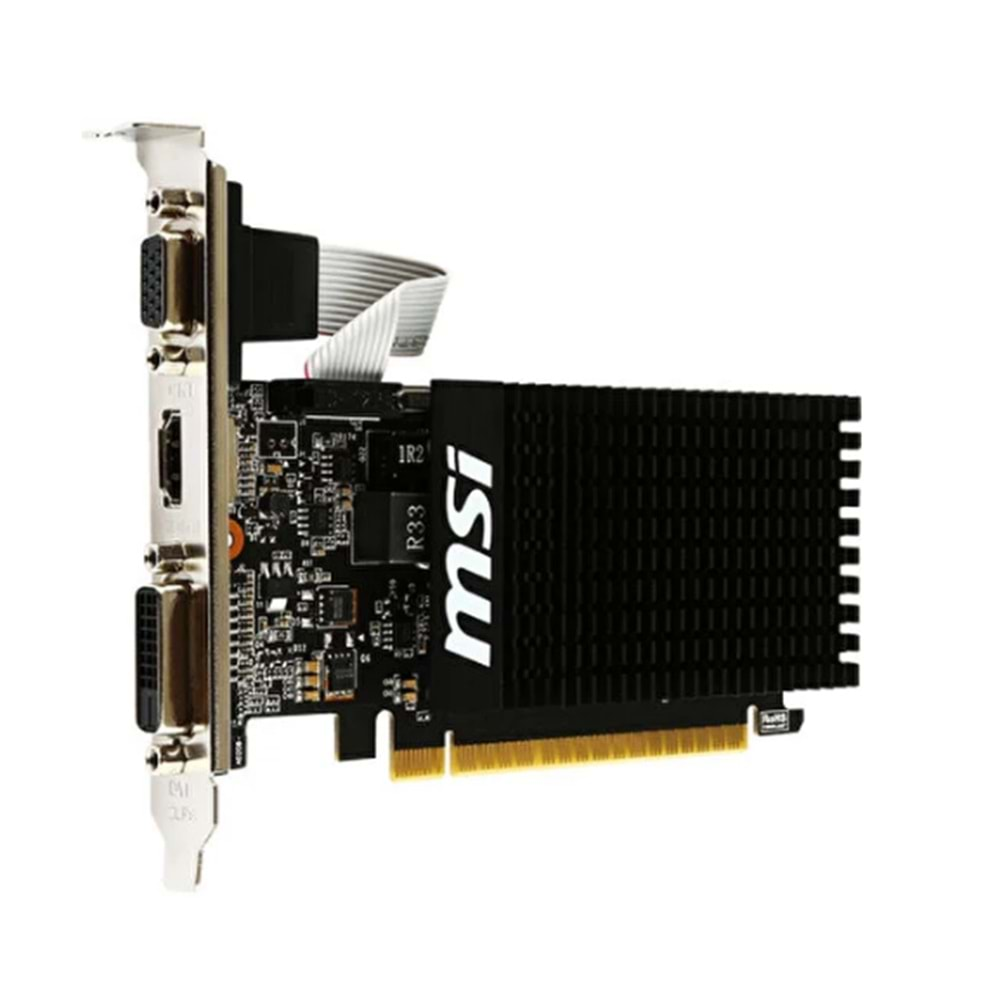 MSI NVIDIA GeForce GT 710 2GD3H LP 2GB 64 bit DDR3 DX(12) PCI-E 2.0 Ekran Kartı (GT 710 2GD3H LP)