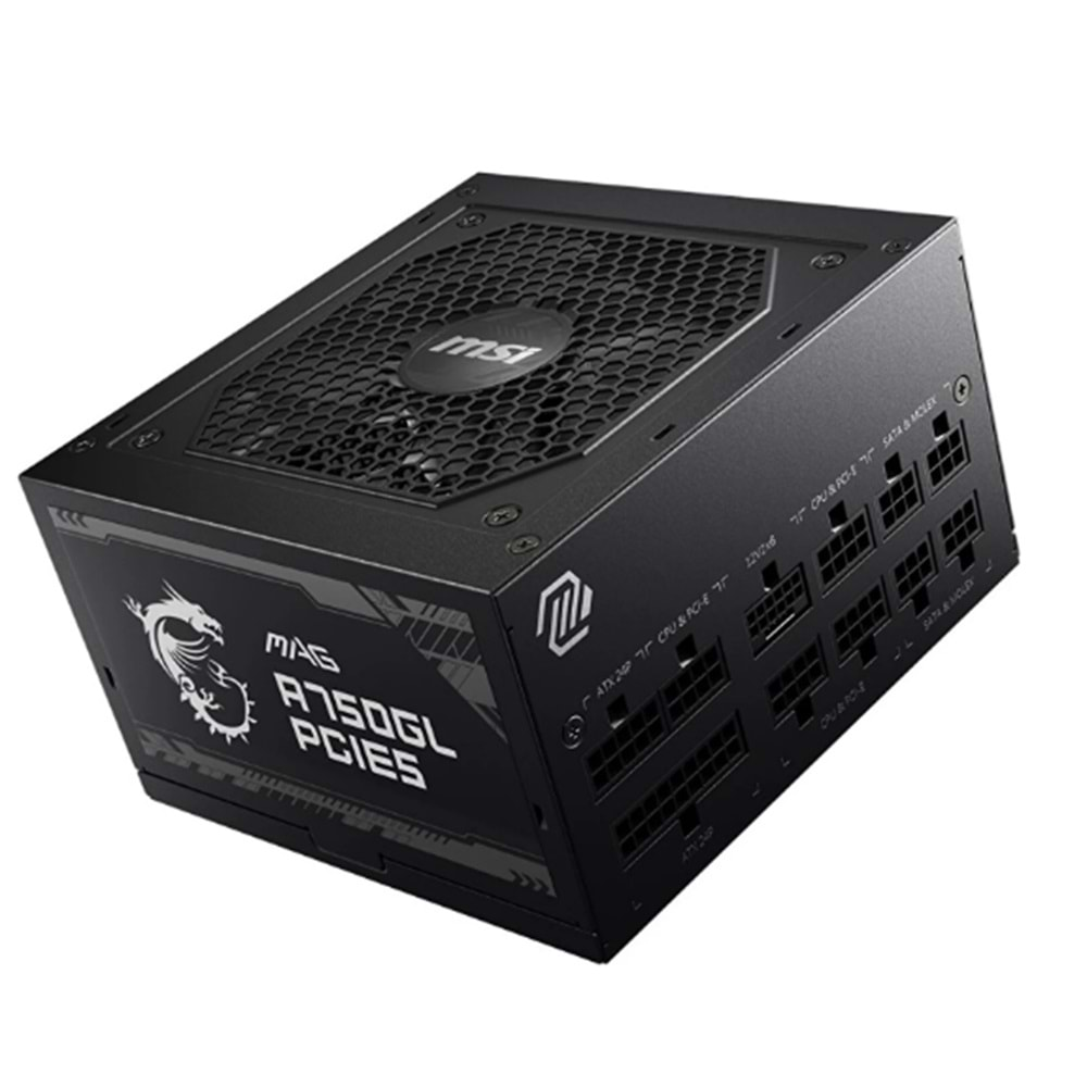 MSI MAG A750GL PCIE5 750W 80+ GOLD POWER SUPPLY