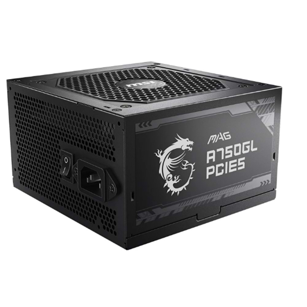 MSI MAG A750GL PCIE5 750W 80+ GOLD POWER SUPPLY