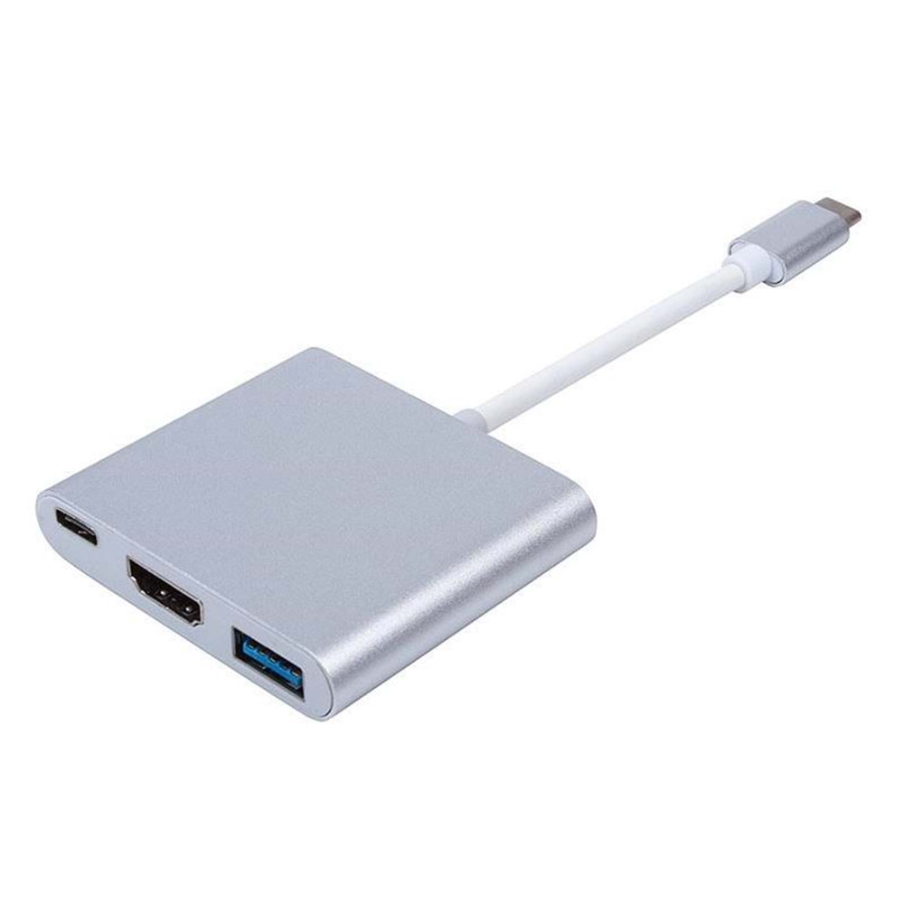 Usb 3.1 Type C To Hdmi Usb 3.0 Çevirici Dönüştürücü Adaptör Kablosu 4962