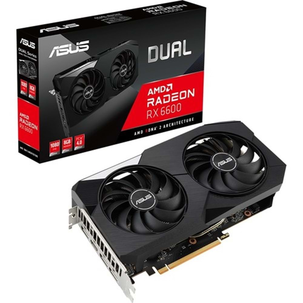 ASUS Radeon RX 6600 DUAL V2 8GB GDDR6 128 Bit Ekran Kartı