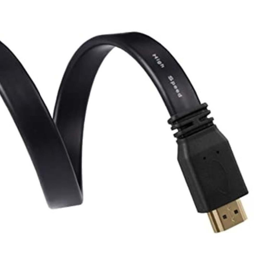 Yassı Flat Slim Hdmi Kablo Uyumlu 4k Full Hd 4k 60hz 2.0 Uyumlu 0.3Mt 4995