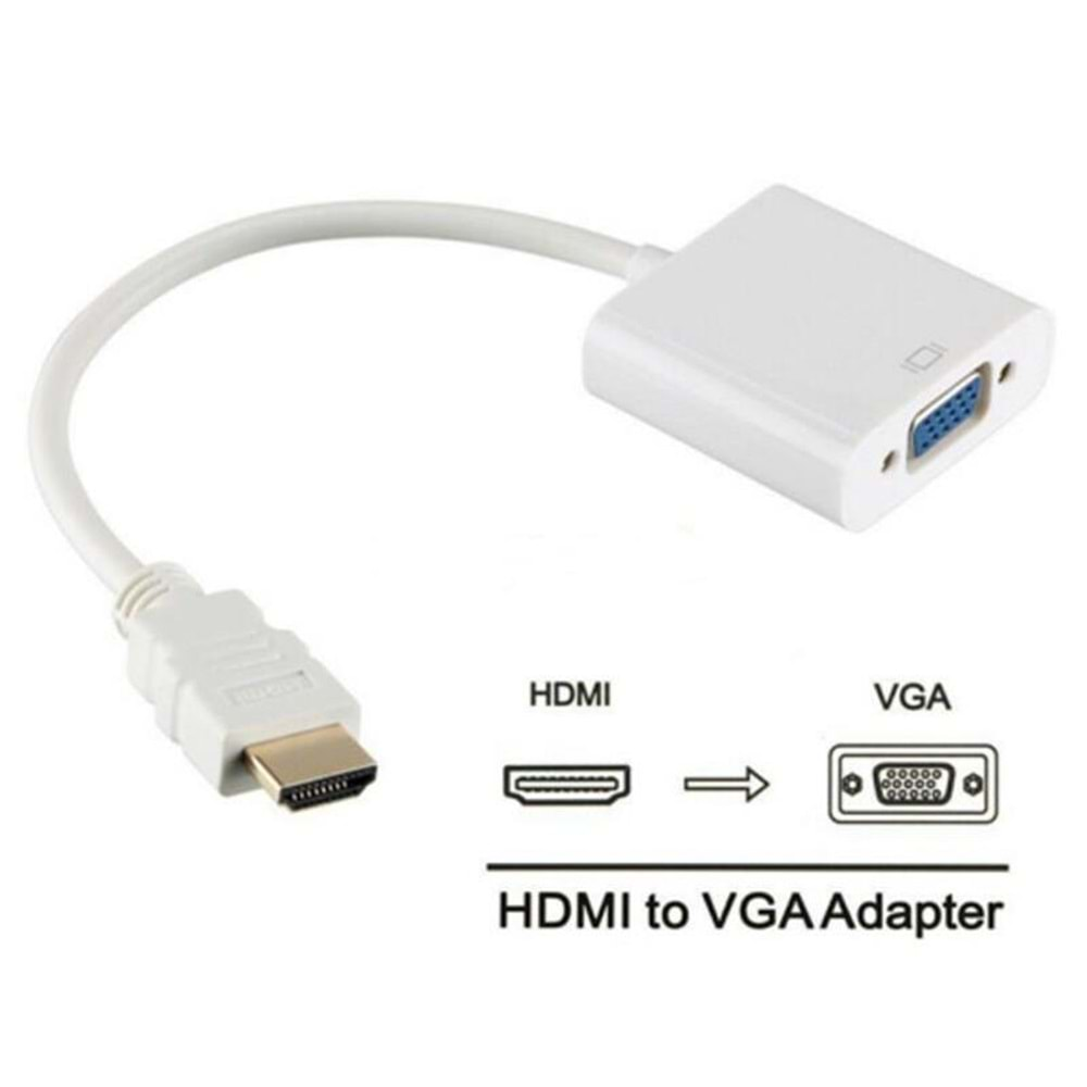 Hdmi To Vga Çevirici Dönüştürücü Adaptör Monitör Laptop 4547