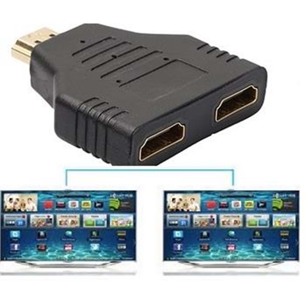 Hdmi Çoklayıcı 2 Port Splitter Switch Ekran Çoğaltıcı 4447