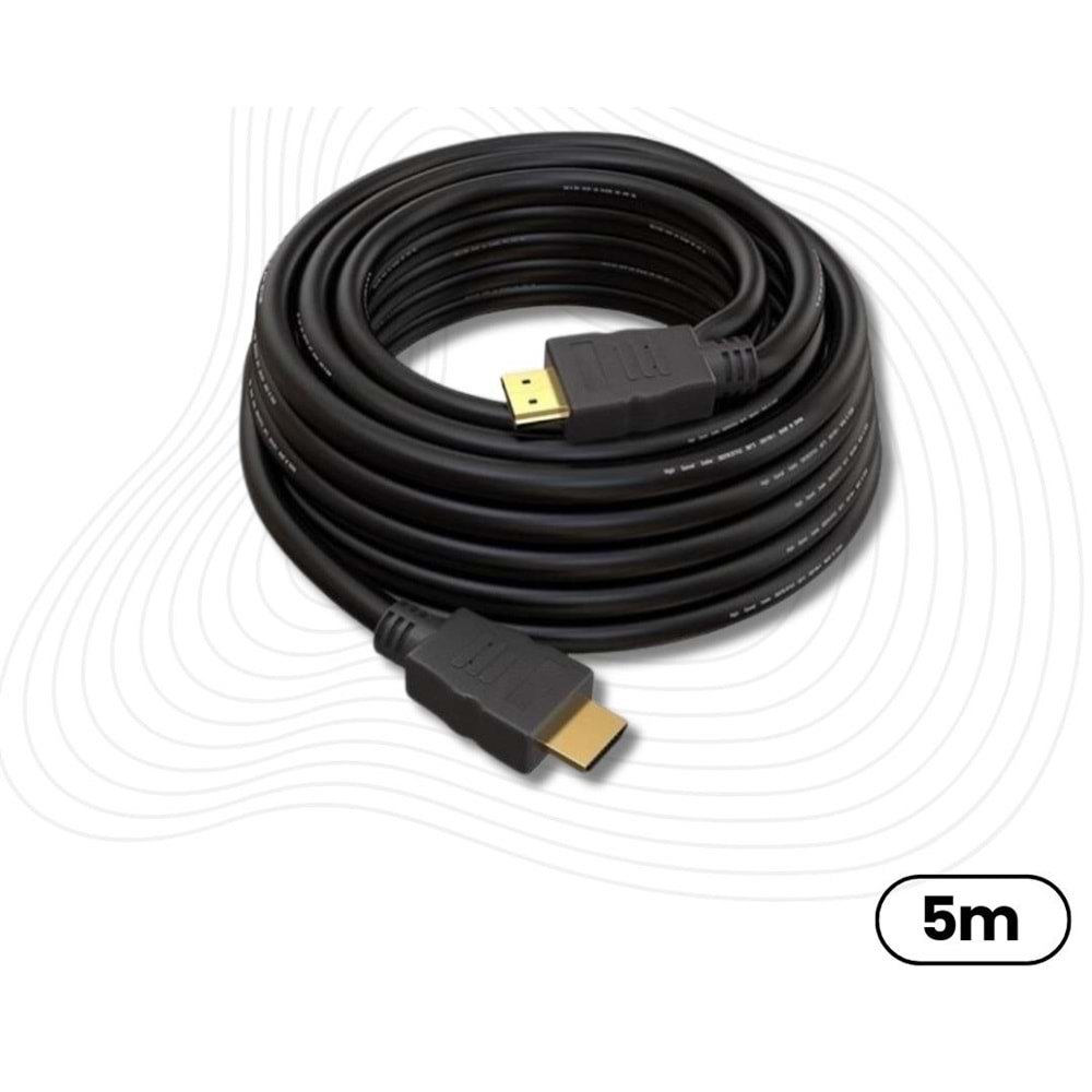 HDMİ Kablosu 5 Metre LCD Laptop FULLHD Ara Bağlantı Erkek-Erkek TV Kablo Ps3 Ps4 Xbox 5097