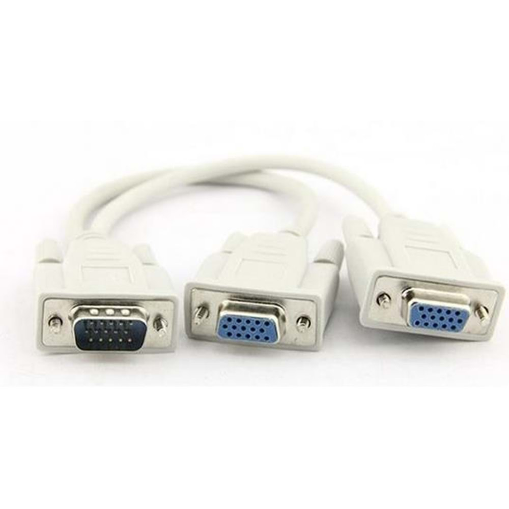 Vga Y Splitter Dönüştürücü Çevirici Çoklayıcı Switch Kablosu Dişi 5001