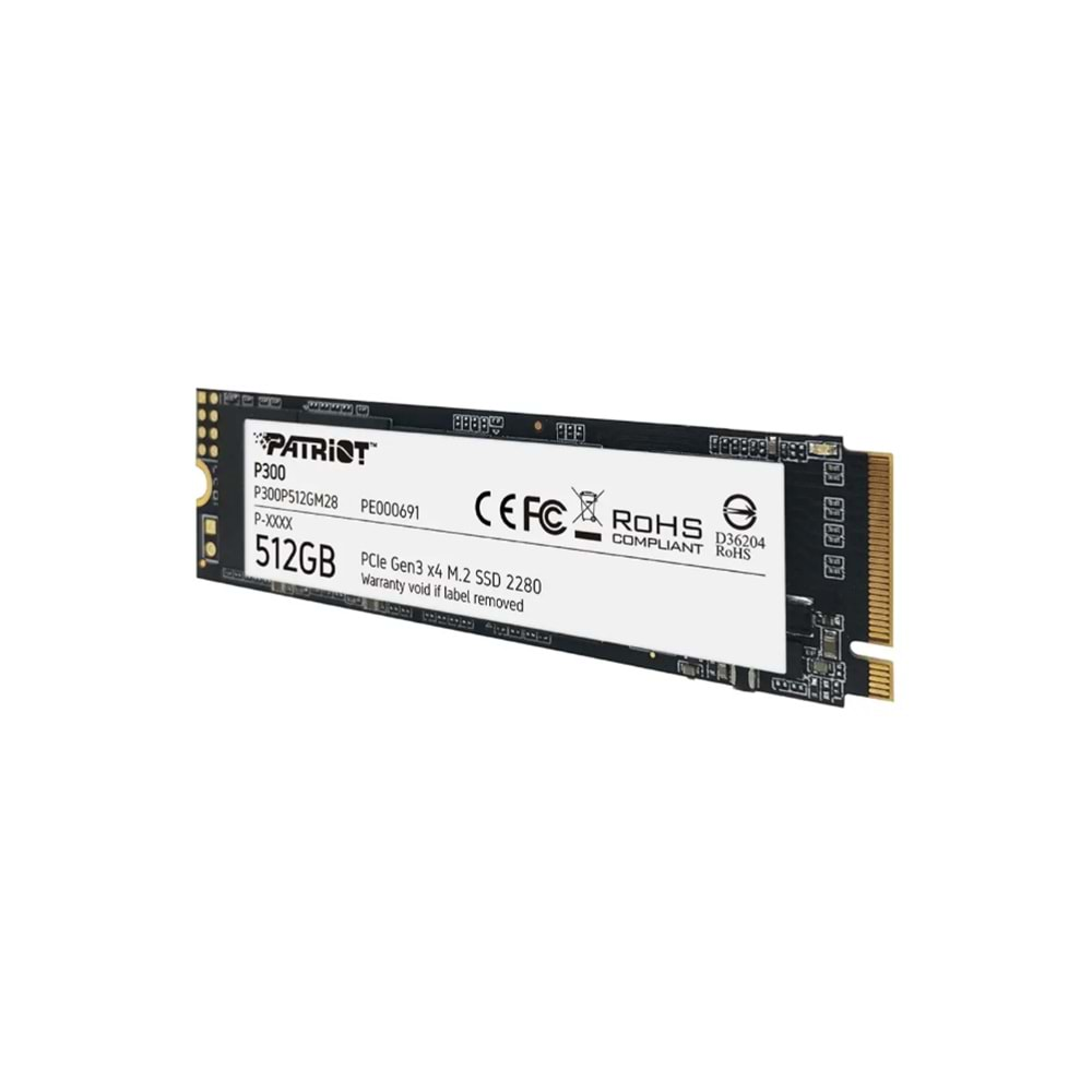 Patriot P300 512GB 1700/1100MB/s NVMe M.2 SSD Disk (P300P512GM28)