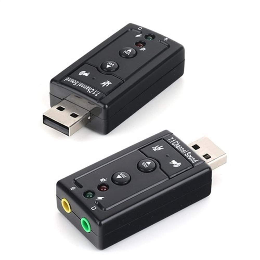 Dark Usb2.0 7.1 Stereo Ses Efektli Ses Kartı (Windows Ve Mac Destekli)(DK-AC-USC71)