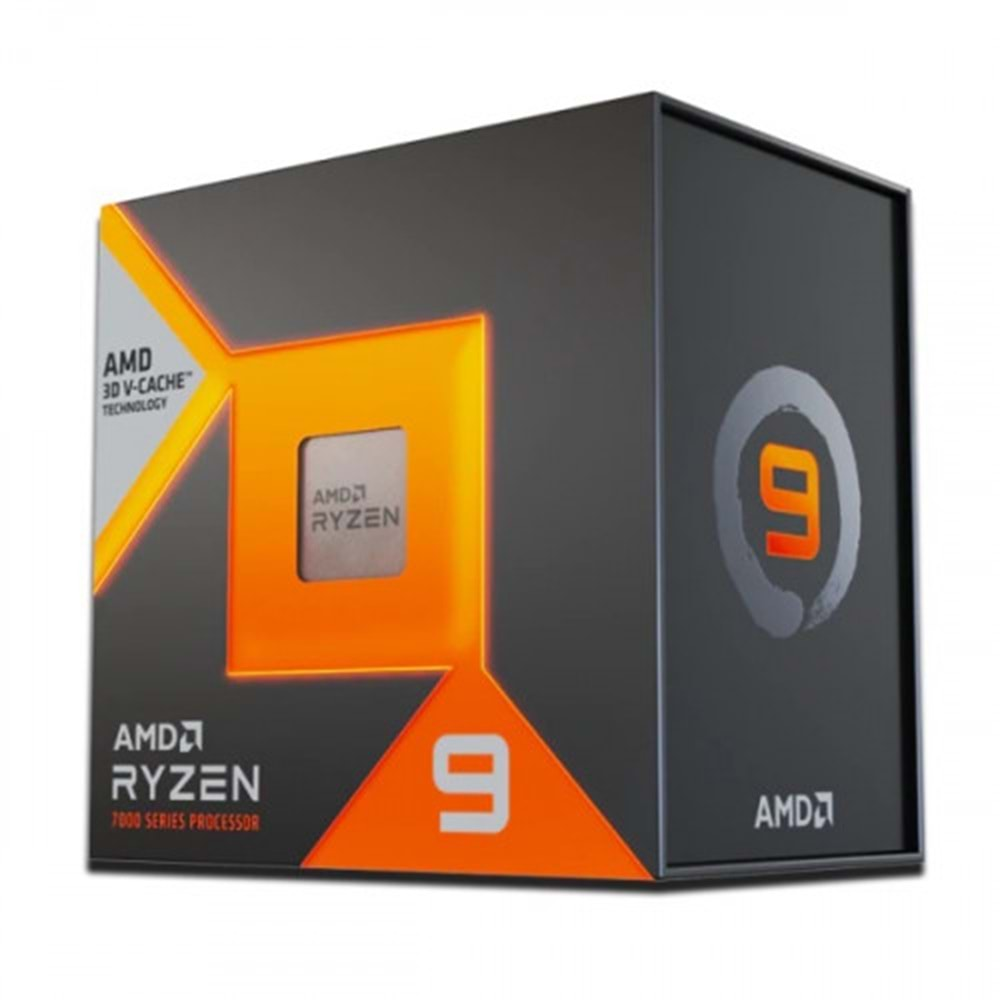 AMD RYZEN 9 7900X3D 12 Core, 4,40-5.60GHz, 140Mb Cache, 120W, AM5 Soket, TRAY (Kutusuz), (Grafik Kart VAR, Fan YOK)