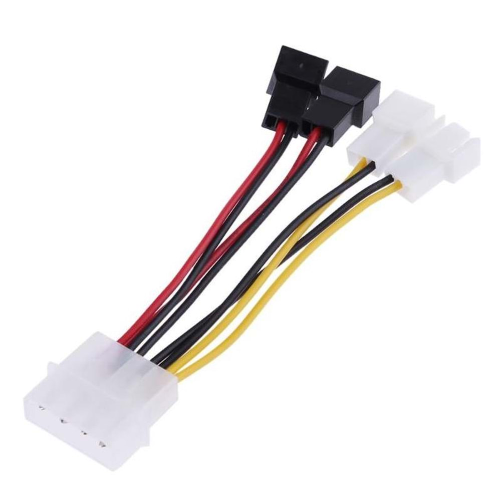 Fan Çoklayıcı Kablosu Splitter 4 pin Switch 3 pin 3 Port 4475