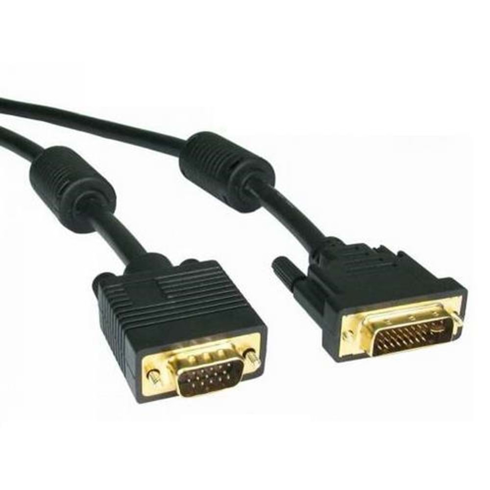 Dvi 24 + 5 Vga Çevirici Dönüştürücü Monitör Kablosu (Dvı-I Dual Link) 4255