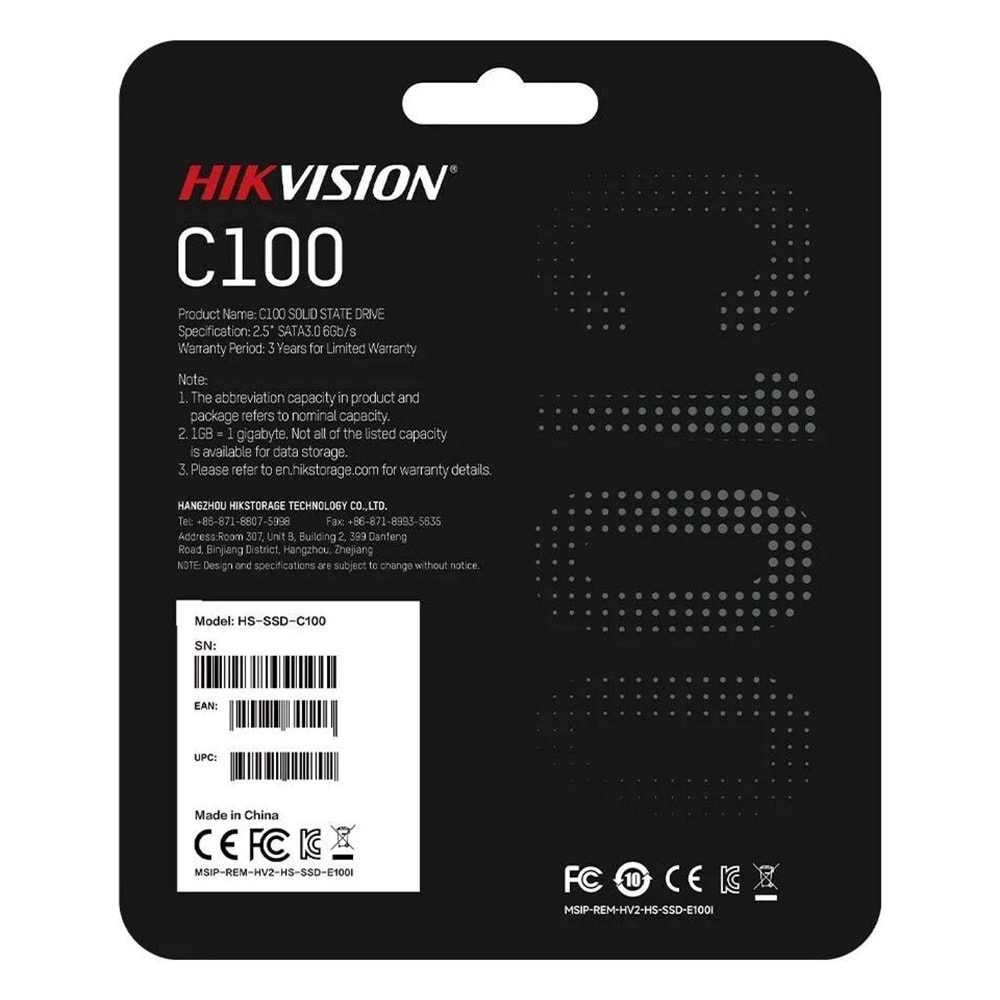 Hikvision Hs-SSD-C100-240G 240GB SATA3 SSD