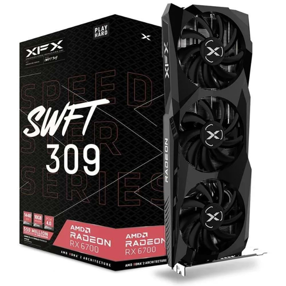 XFX Radeon RX 6700 Speedster SWFT 309 10GB GDDR6 160Bit AMD Ekran Kartı