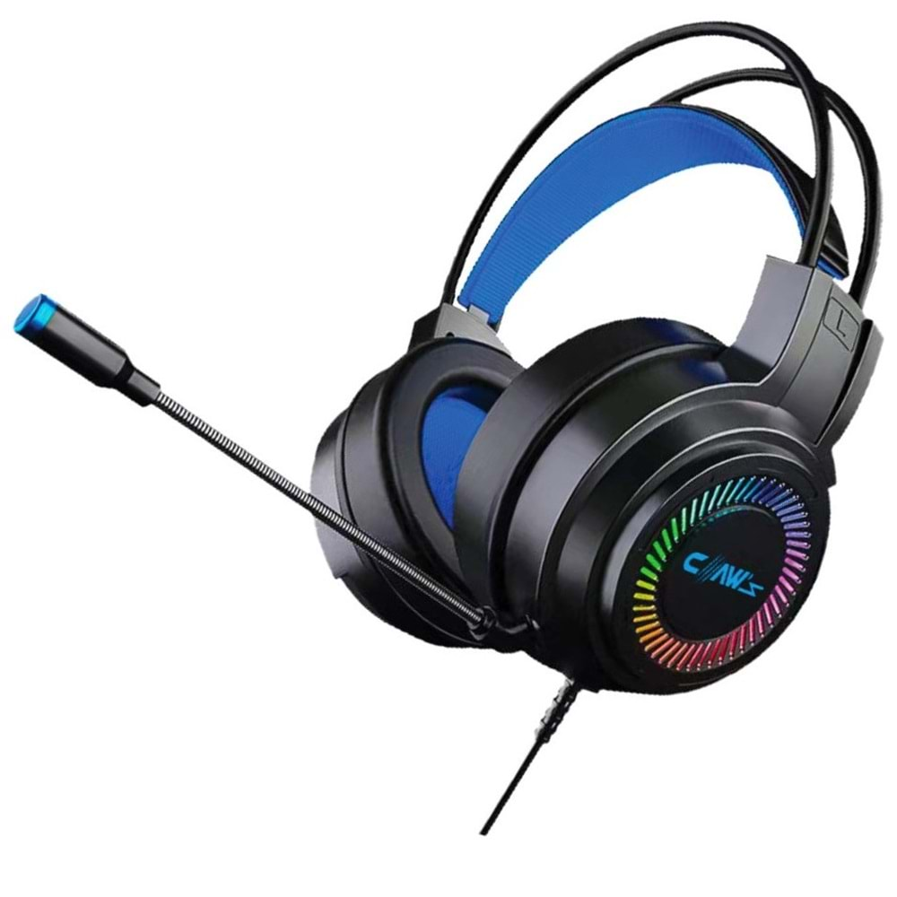 Claw's Noiseee V1 Rgb Spectrum 7.1 Surround Ses - Ai ile Gürültü Engelleyen Mikrofon - USB Örgü Kablolu Gaming Oyuncu Kulaklığı