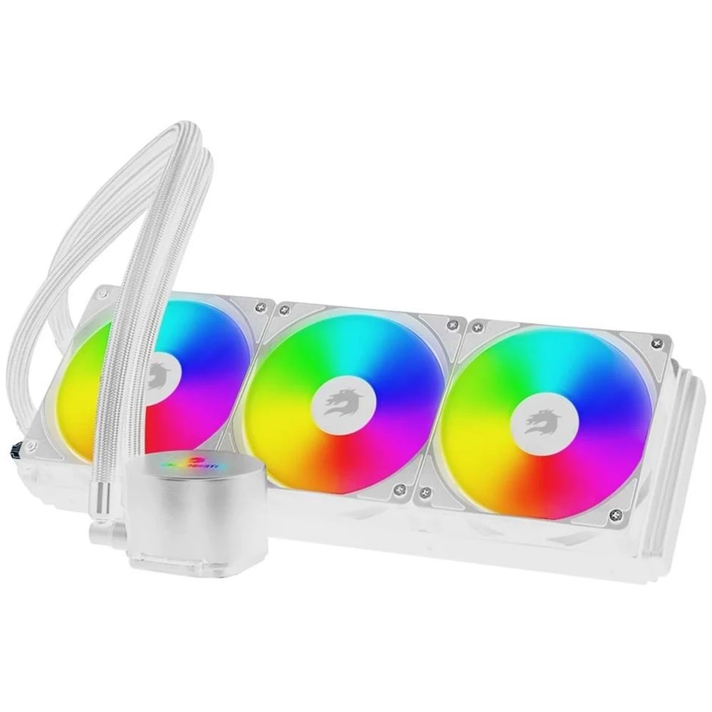 Gamebooster Titan 360W Rainbow Fanlı 360MM (Intel/am5) Serisi Uyumlu Sıvı Soğutma Sistemi (Beyaz)