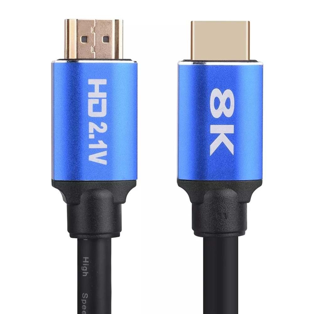 8K Ultra HD 2.1V 48Gbps Altın Kaplama Hdmi Kablo UHD 0.5 Metre 5092