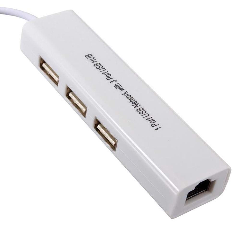 Usb Hub Çoklayıcı Ethernet Lan internet Çevirici Dönüştürücü Adaptör 4517