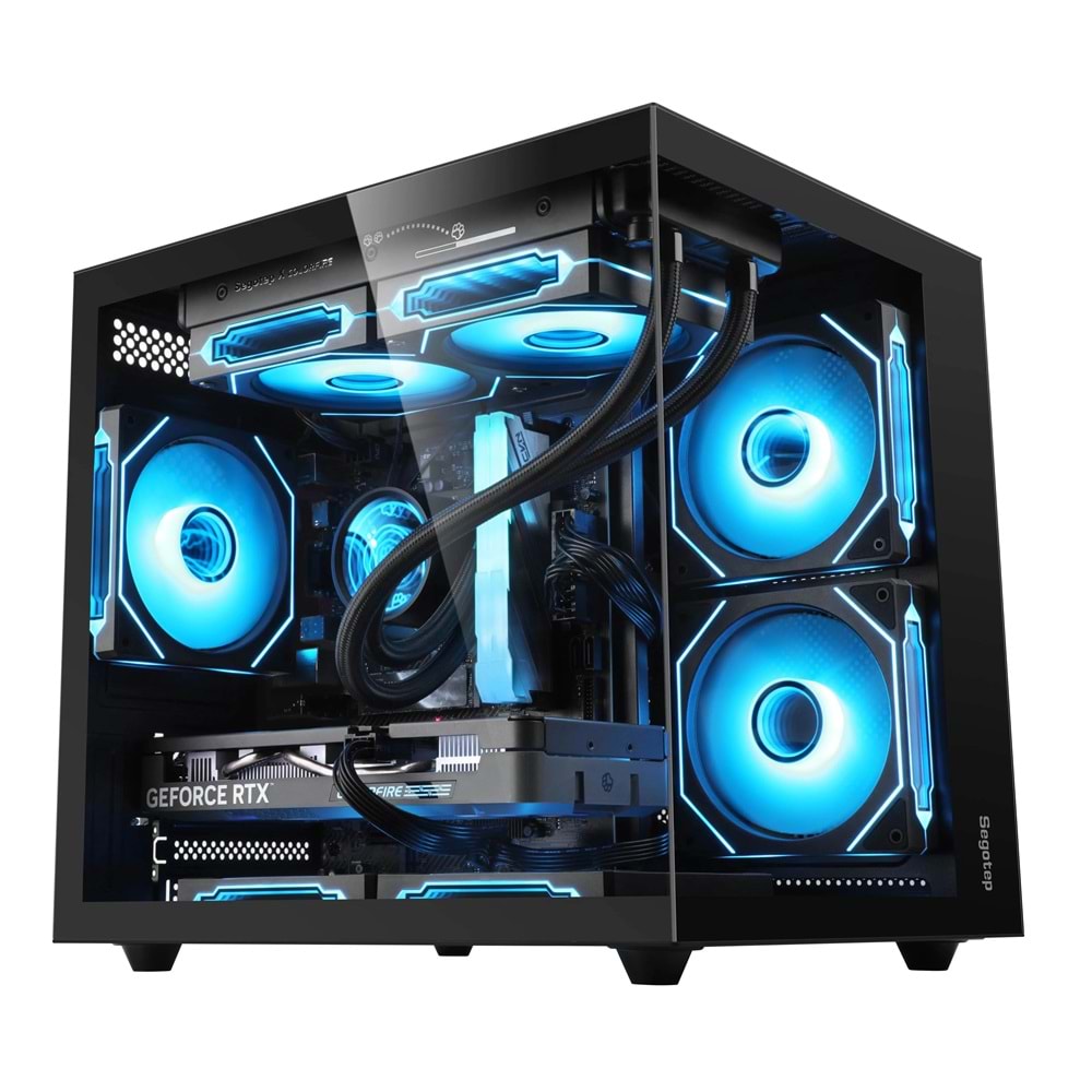 Segotep Brave W1 Siyah 750W 80+ Bronze PCIE 5.0 Midi Tower Gaming (Oyuncu) Kasa Brave W1 Siyah 750W 80+ Bronze PCIE 5.0 Midi Tower Gaming (Oyuncu) Kasa