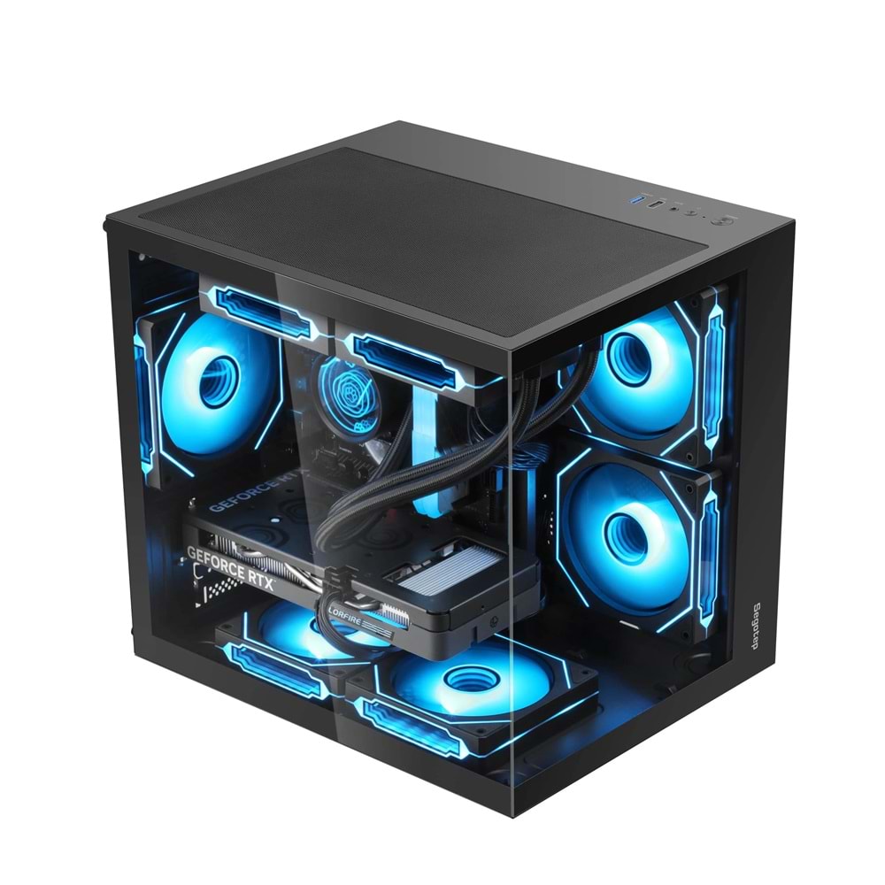 Segotep Brave W1 Siyah 750W 80+ Bronze PCIE 5.0 Midi Tower Gaming (Oyuncu) Kasa Brave W1 Siyah 750W 80+ Bronze PCIE 5.0 Midi Tower Gaming (Oyuncu) Kasa