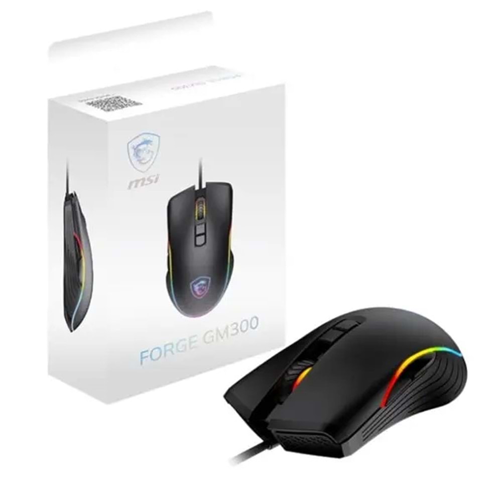 MSI FORGE GM300 Siyah Kablolu Gaming (Oyuncu) Mouse