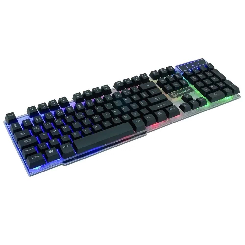 FRISBY Gamemax FK-G508QU 3 Renk Işıklı USB Gaming Klavye