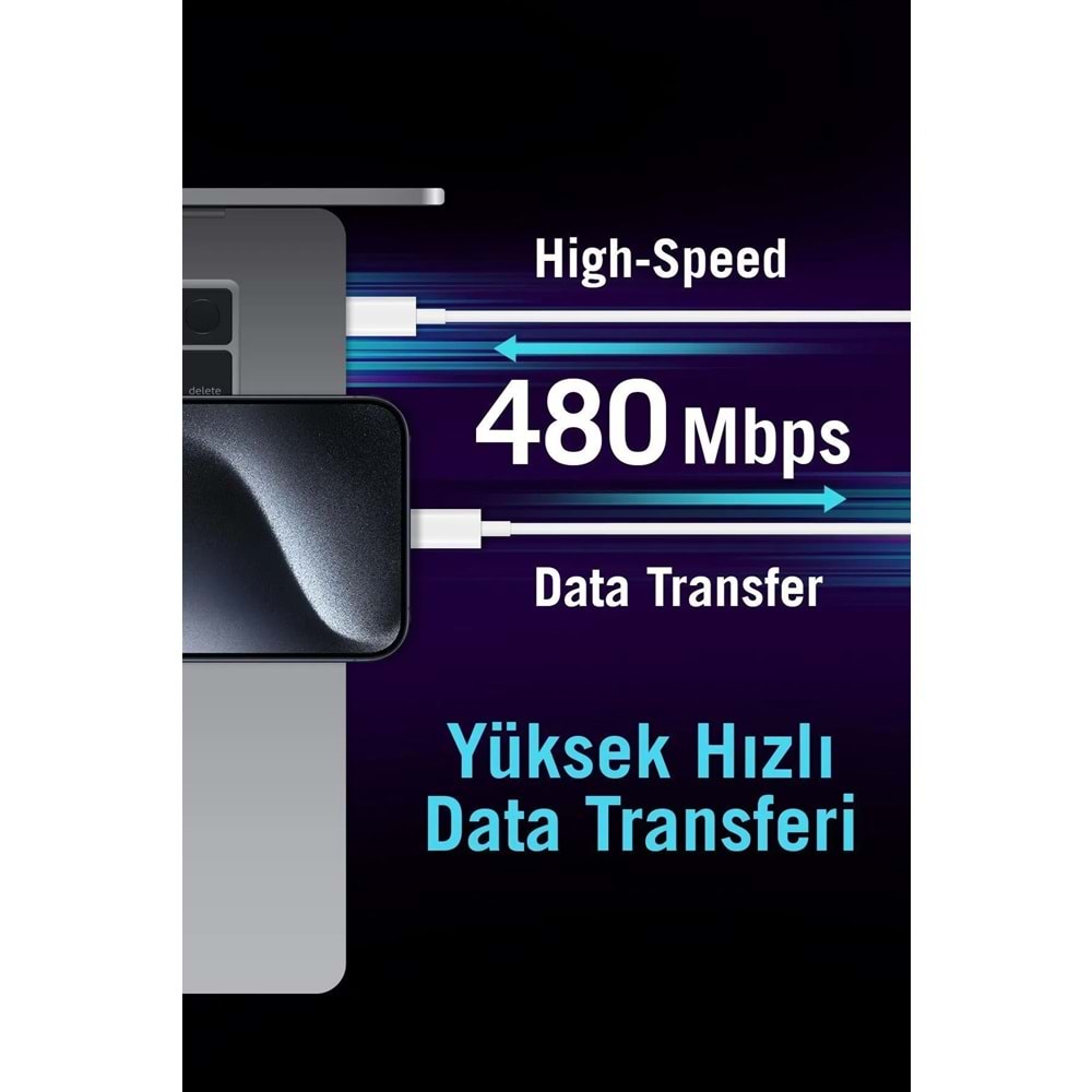 İntouch Smarty Pd 25 W Type-c To Lightning Kablolu Şarj Adaptörü/8 X Xs Xr 11 12 13 14 Serileri Ile Uyumlu