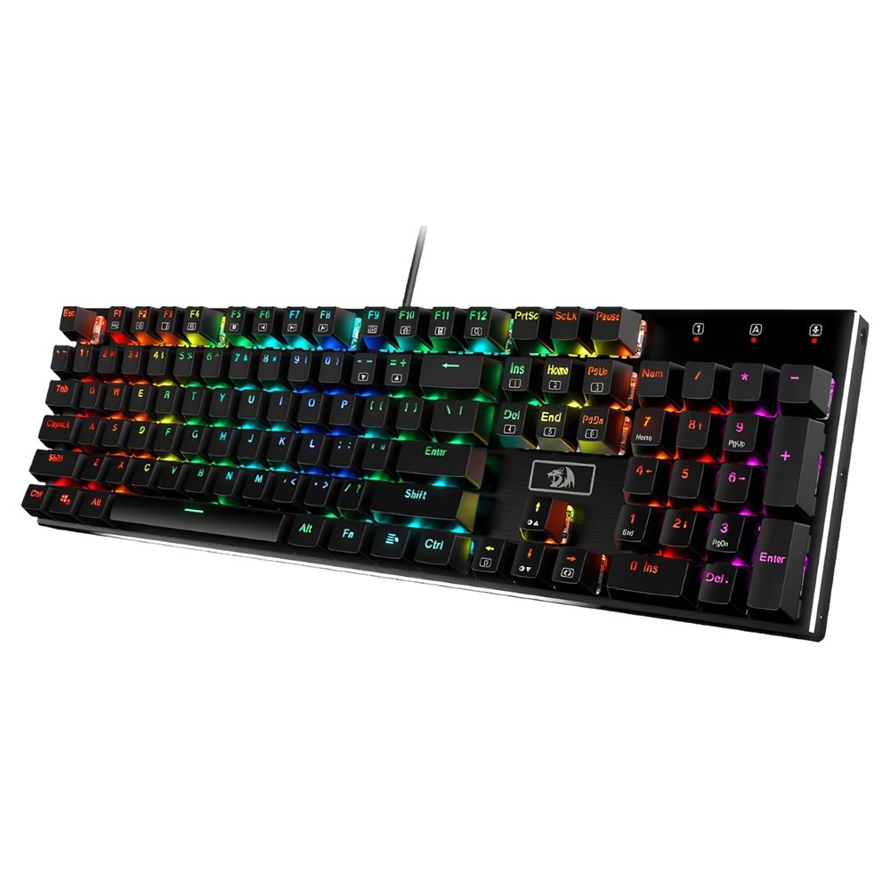 Redragon K556 Devarajas Brown Switch Kablolu Siyah Gaming (Oyuncu) Klavye