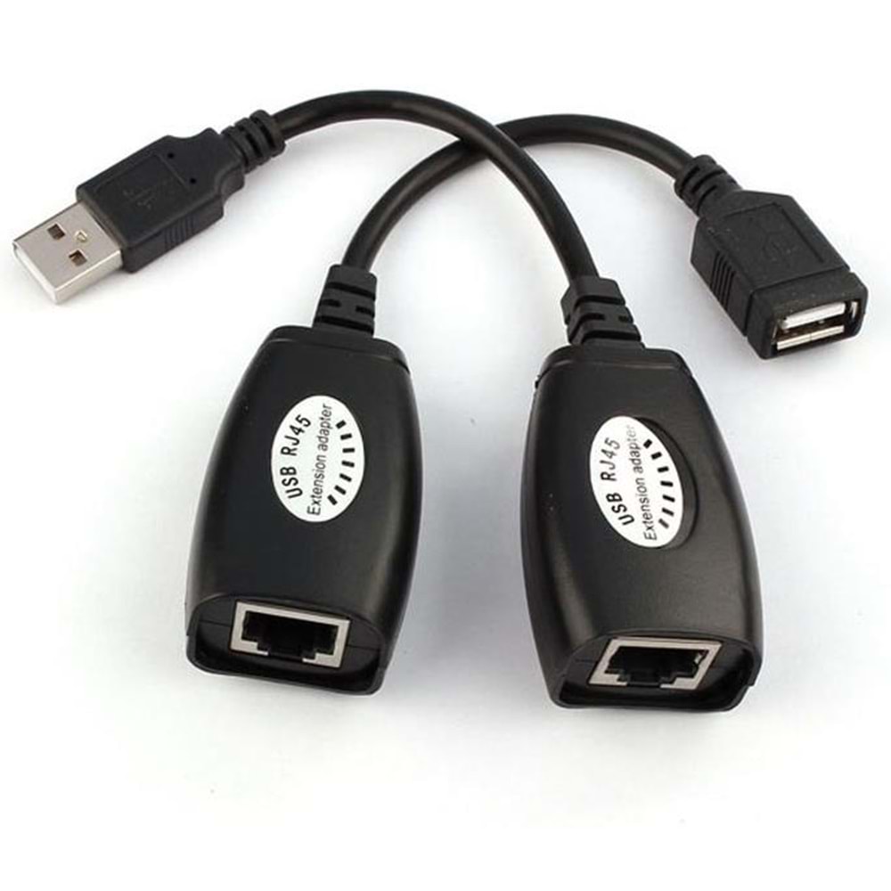 Rj45 Usb Ek Uzatıcı Cat5e 6 Kablosu Ekleme Extender 5058