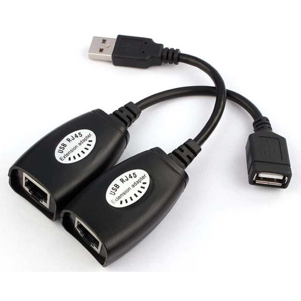 Rj45 Usb Ek Uzatıcı Cat5e 6 Kablosu Ekleme Extender 5058