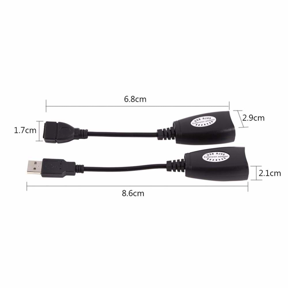 Rj45 Usb Ek Uzatıcı Cat5e 6 Kablosu Ekleme Extender 5058