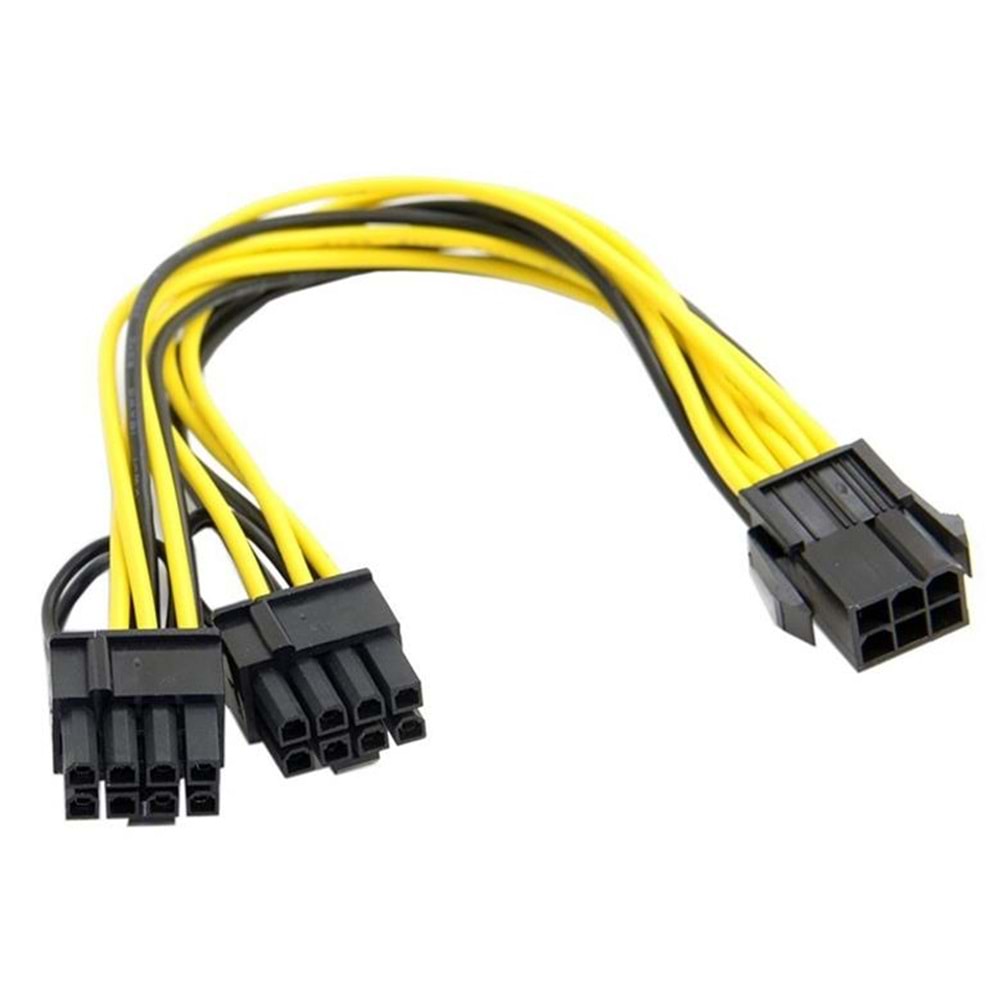 Pci e 8 Pin (6+2) 2X Pci-e Ekran Kartı Power Çoklayıcı Kablosu 4302