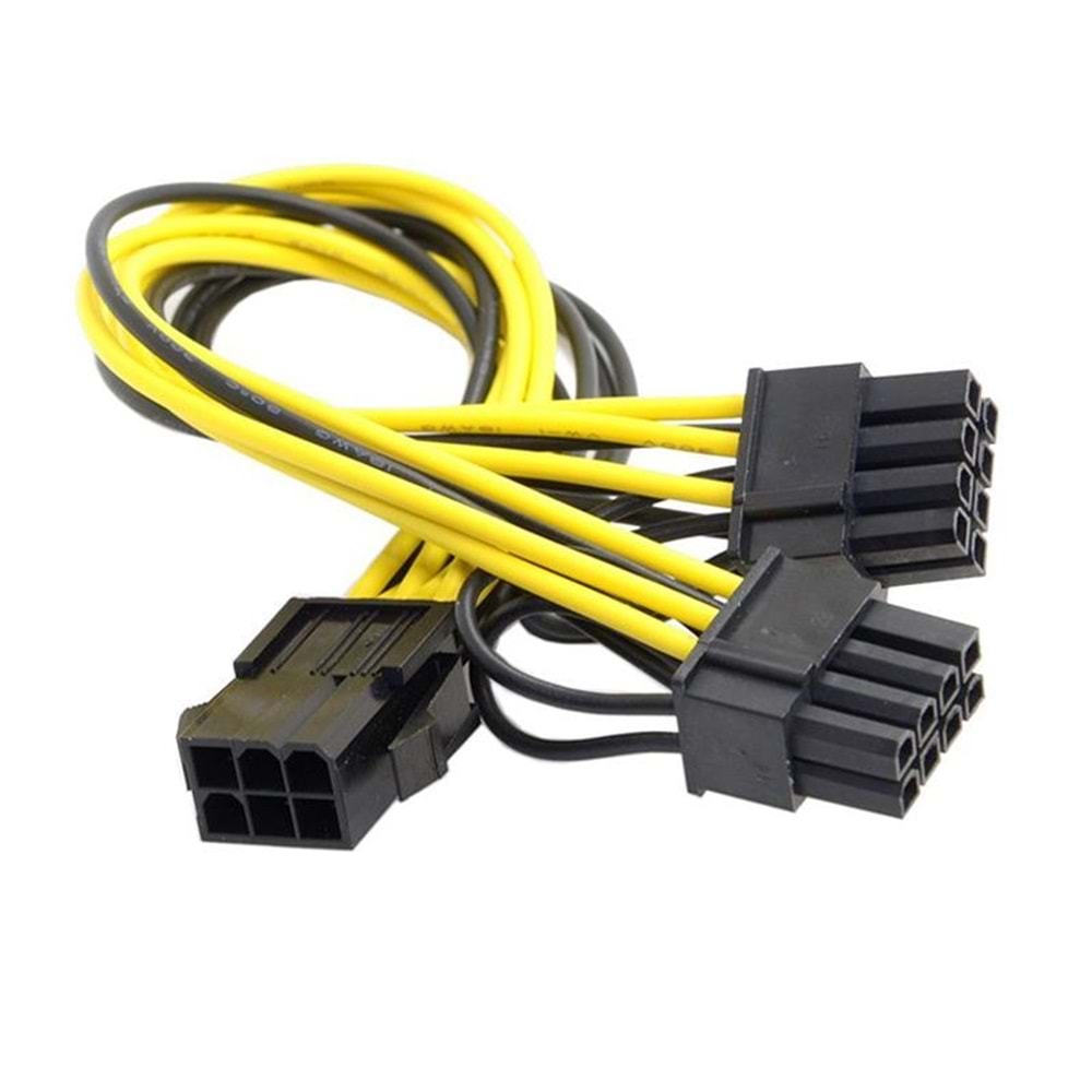 Pci e 8 Pin (6+2) 2X Pci-e Ekran Kartı Power Çoklayıcı Kablosu 4302