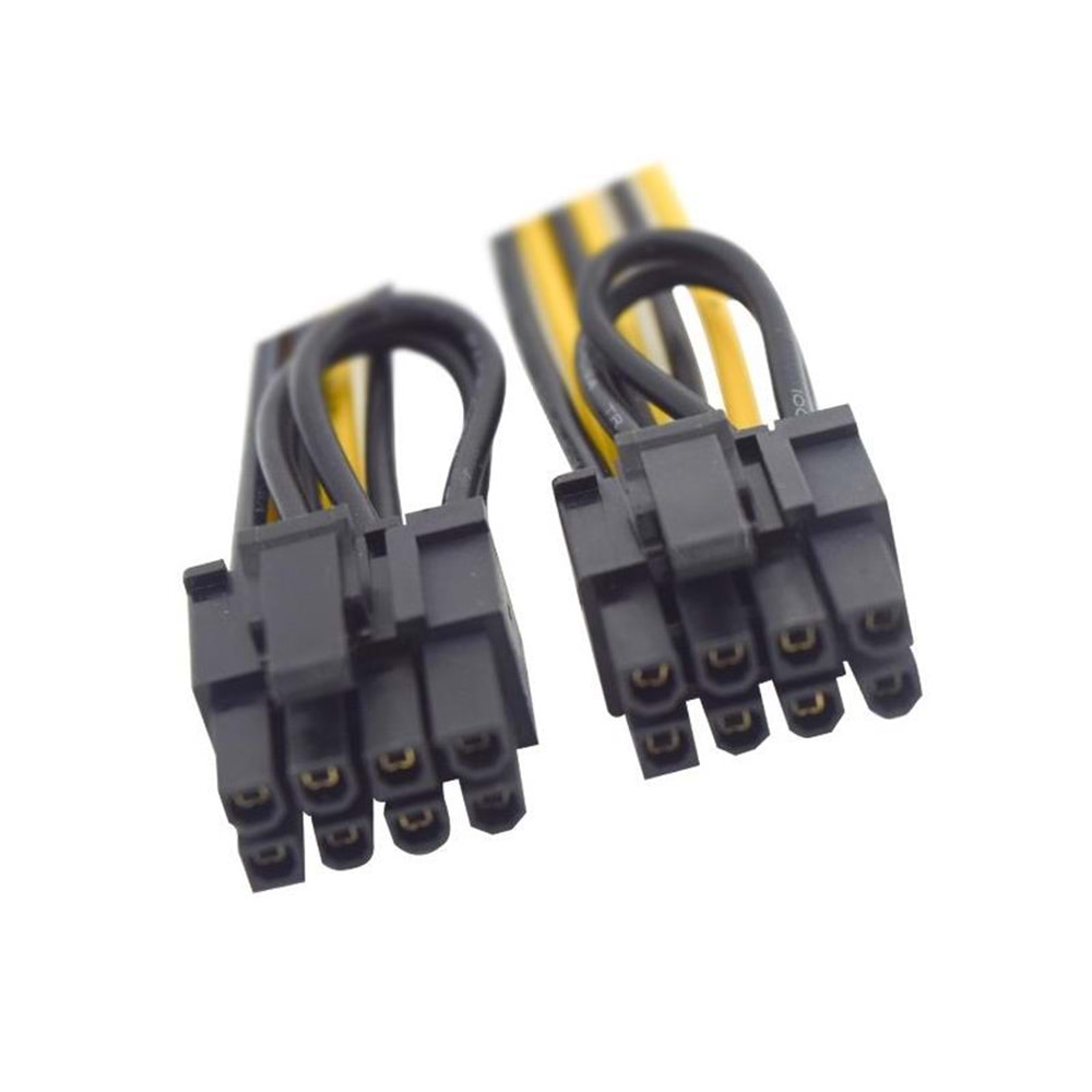 Pci e 8 Pin (6+2) 2X Pci-e Ekran Kartı Power Çoklayıcı Kablosu 4302