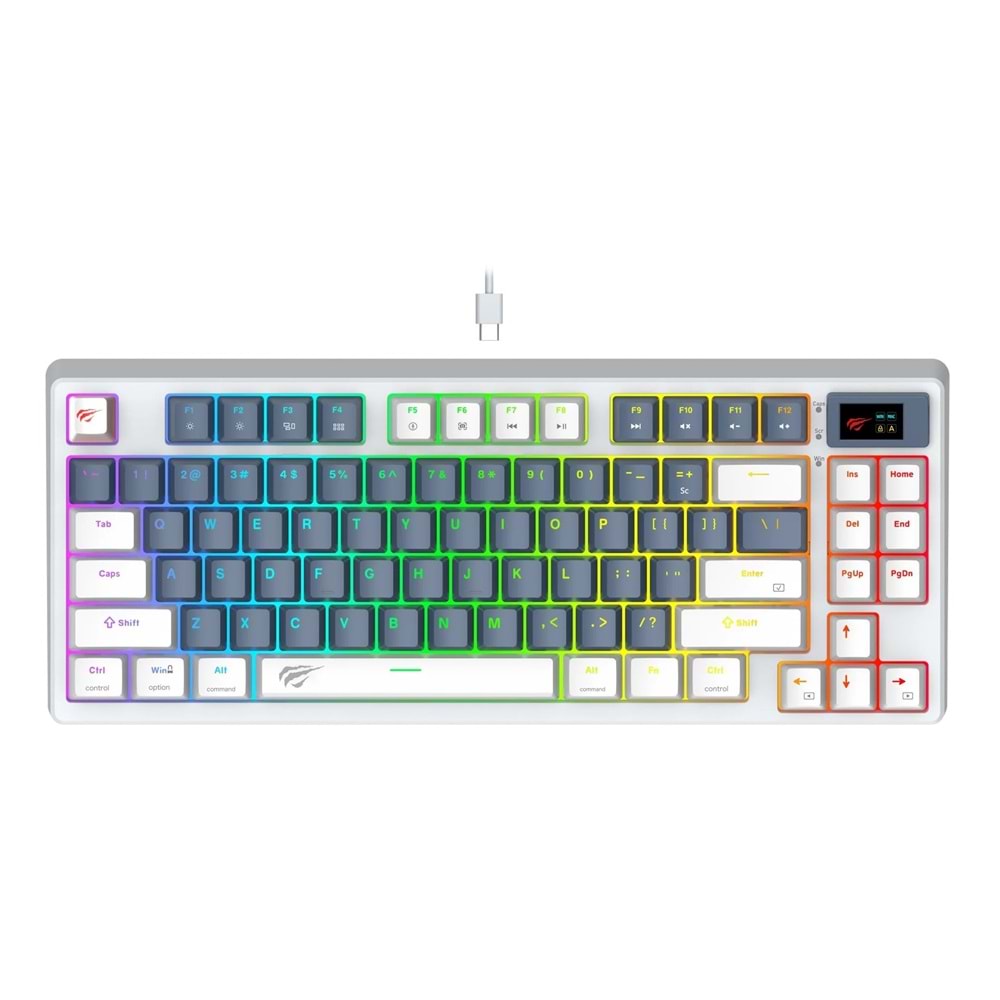 Havit Gamenote KB884L RGB Red Switch Mekanik Gaming (Oyuncu) Klavye